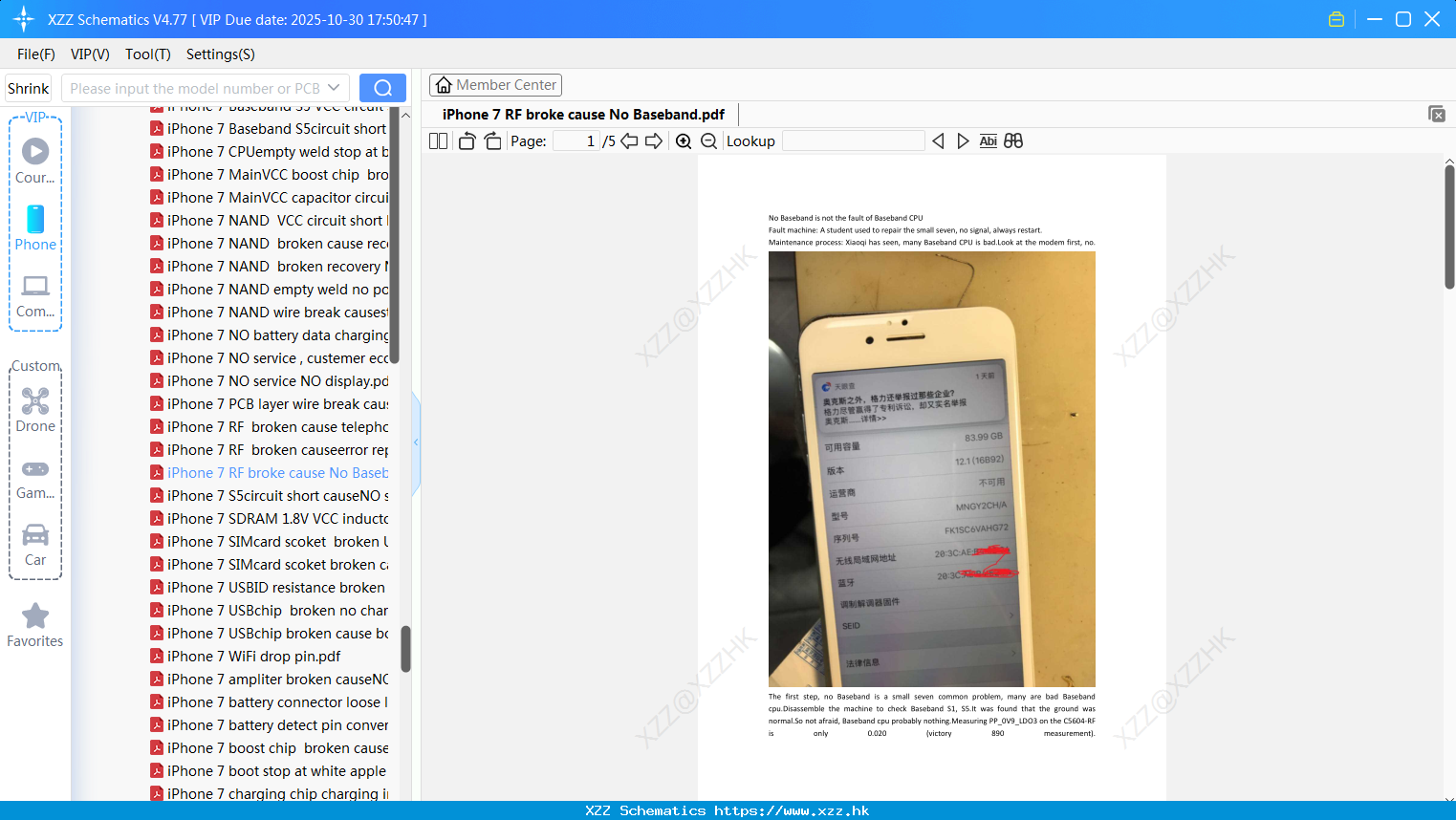 IPhone 7 RF Broke Cause No Baseband